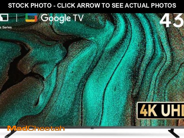 Lot 74-12489524 - FPD 43 Inch Smart TV 4K UHD LED Flat Screen Google TV with Google Cast, Bluetooth, HDMI, Streaming L...