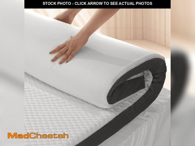 Lot 74-12420251 - MARNUR 3 inch Gel Memory Foam Mattress Topper for Pressure Relief, CertiPUR-US Certified, Full - UNU...