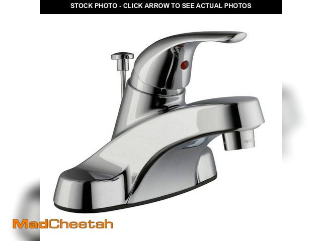 Lot 74-13692967 - Glacier Bay Aragon 4 in. Centerset Single-Handle Low-Arc Bathroom Faucet in Polished Chrome - UNUSED