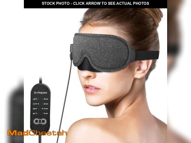Lot 74-11549076 - DR.PREPARE Heated Eye Mask, USB Eye Mask for Dry Eyes with Temperature &amp; Timer Control, Earplugs...