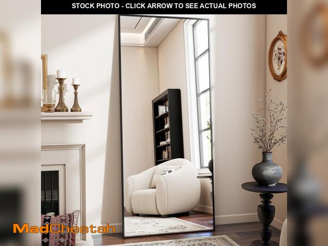 Lot 74-12521659 - BEAUTYPEAK Full Length Mirror, 71"x26" Standing Hanging or Leaning Against Wall Floor Mirrors Body D...