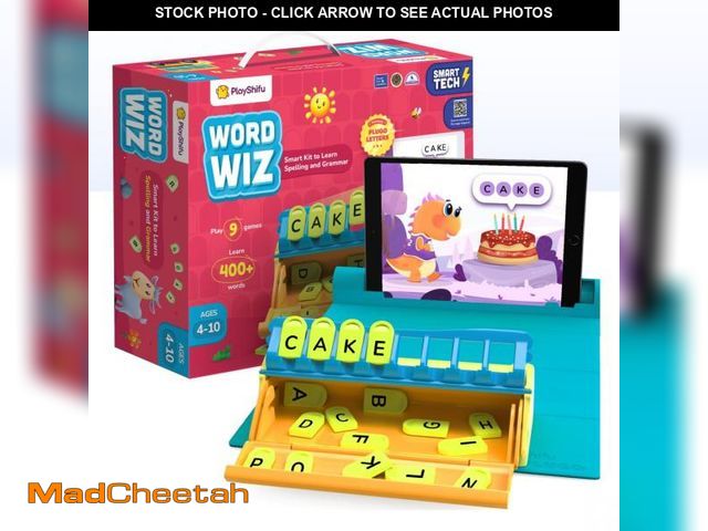 Lot 74-12311680 - PlayShifu Educational Word Game-Plugo Letters Kit+App with 9 Learning Games, STEM Toy Gifts for Kids...