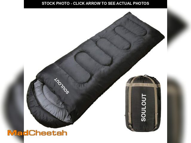 Lot 74-13539415 - 3-4 Season Sleeping Bag for Adults &amp; Kids, Lightweight Warm Cold Weather Camping Bag with Waterp...