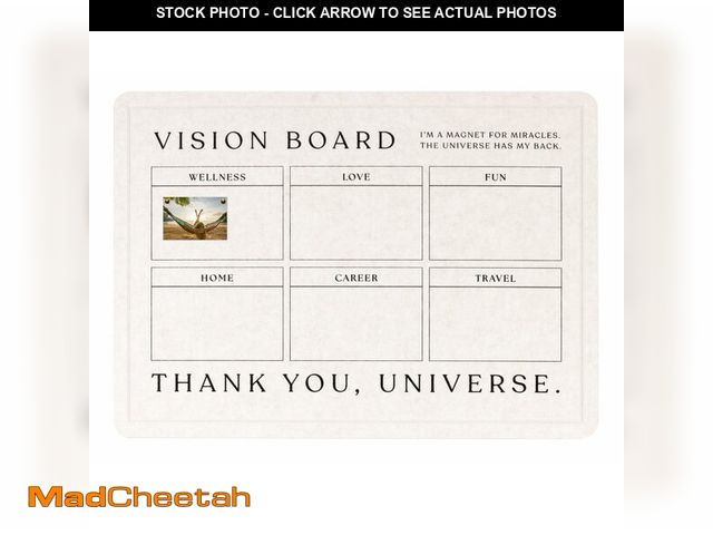 Lot 74-12587883 - Vision Board Bulletin Board for Wall Ã¢â¬â 17x23 Minimalist Velvety Felt Goal Pinboard Ã¢â¬â D...