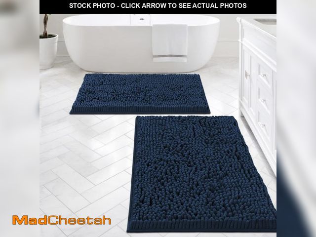 Lot 74-12307432 - H.VERSAILTEX Bathroom Mats - Non Slip Luxury Chenille Bath Rugs, Extra Soft Absorbent Shaggy, Fast D...