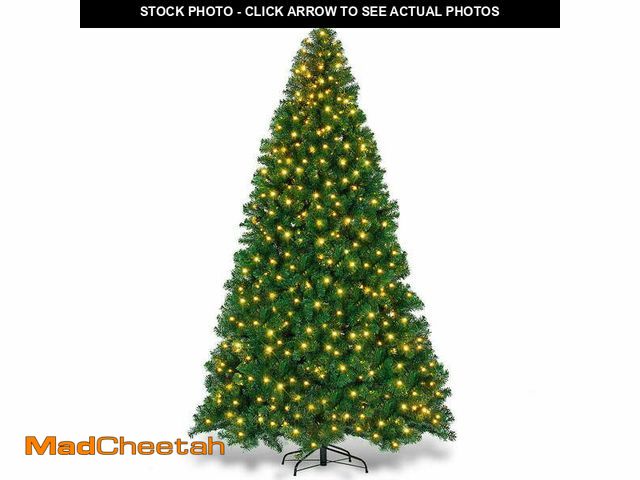 Lot 74-13657504 - Costway 9Ft Pre-Lit PVC Christmas Tree Hinged 700 LED Lights Green - UNUSED
