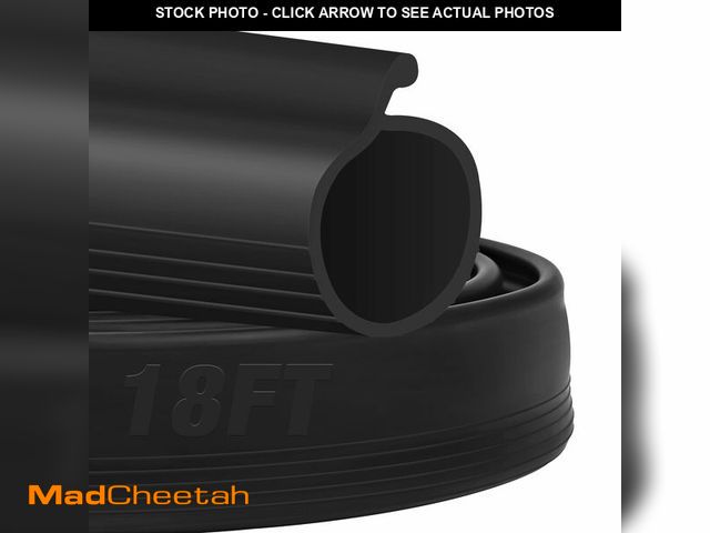Lot 74-14153848 - ToLanbbt 18FT Garage Door Seals Bottom Rubber 0.19" P Bulb Bottom Weather Seal, Weatherproof Replace...