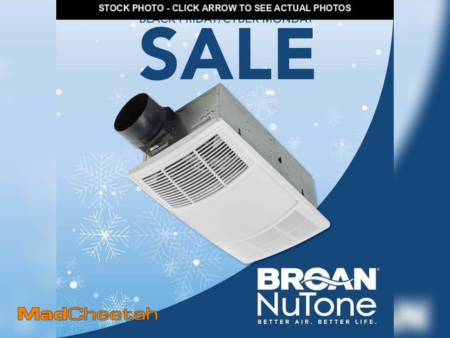 Lot 74-12681864 - Broan-NuTone PowerHeat 80 CFM Ceiling Bathroom Exhaust Fan with Heater and CCT LED Lighting - UNUSED