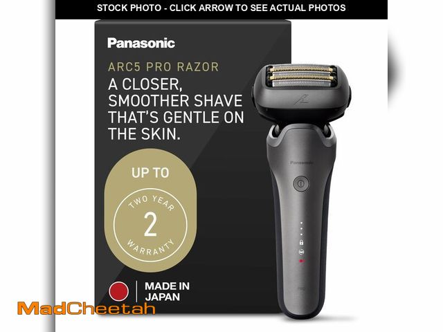 Lot 74-14430279 - Panasonic ARC5 PRO Electric Razor for Men, Wet/Dry 5-Blade Foil Shaver for Thick Beard &amp; Stubble...