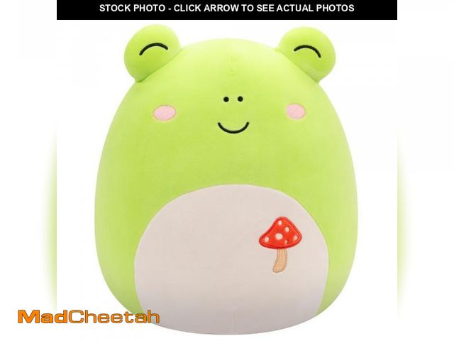 Lot 74-12220947 - Squishmallows Original 14-Inch Wendy Green Frog with Mushroom Embroidery - Official Jazwares Plush (...