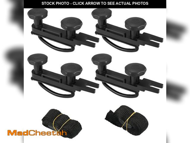 Lot 74-14386991 - X AUTOHAUX 4 PCS Universal Roof Box U Bolt Clamps Rooftop Cargo Carrier Rack Bolts 83mm Internal Wid...