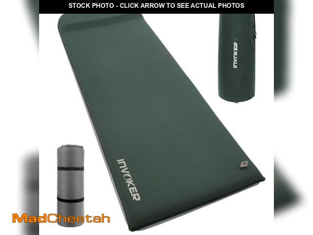 Lot 74-12462182 - INVOKER Self Inflating Camping Sleeping Pad, 2" Thick Memory Foam Camping Mat Air Mattress Fast Infl...
