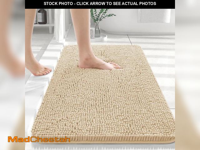 Lot 74-12330052 - OLANLY Bathroom Rugs 30x20, Extra Soft Absorbent Chenille Bath Rugs, Rubber Backing Quick Dry, Machi...