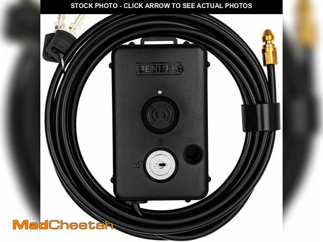 Lot 74-13623749 - Decibel 15ft Cable Lock with 100dB Alarm, Theft Deterrent for Outdoor Gear, Tools, Kayaks &amp; Gene...