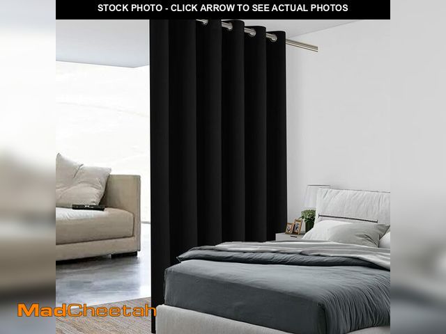 Lot 74-12698962 - BONZER Room Divider Curtain Grommet Thermal Insulated Wide Blackout Curtains for Bedroom Living Room...