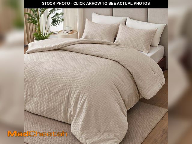 Lot 74-14350055 - (PILLOW CASES ONLY) Whale Flotilla 3-Piece Jacquard Braid Ultra Soft King Comforter Set, Luxury Reve...