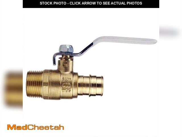Lot 74-14593725 - Apollo 3/4 in. Brass PEX-A Barb x 3/4 in. Male Pipe Thread Ball Valve - UNUSED