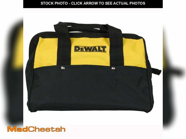 Lot 74-12794242 - DEWALT Water Resistant Tool Bag, Nylon - USED