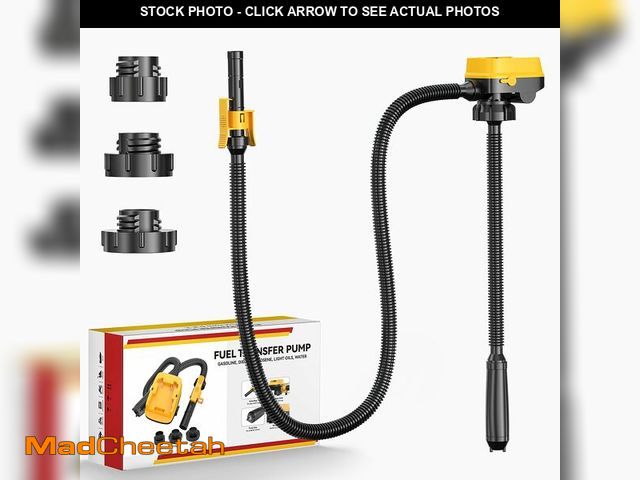 Lot 74-14058609 - DIYtoolifz Cordless Fuel Transfer Pump with Auto-Stop, 3.2 GPM Flow Portable Fuel Pump Compatible wi...