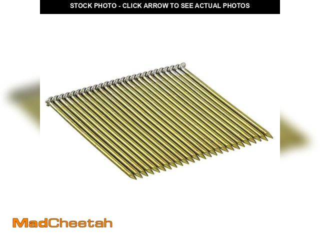 Lot 74-12790022 - DEWALT 3 in. x 0.120 in. Wire Bright Finish Steel Round-Head Collated Framing Nails (2,000 per Box) ...