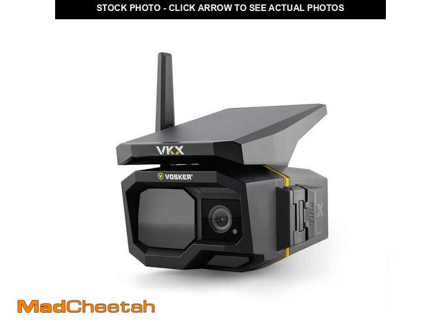 Lot 74-12684073 - (MISSING BATTERY,CHARGING CABLE) VOSKER VKX Solar Powered 4G-LTE Outdoor Cellular Security Camera - ...