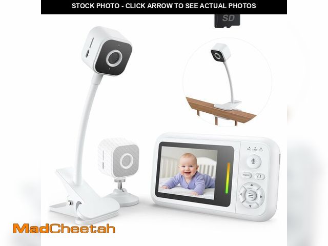 Lot 74-13963838 - NUOTUN Baby Monitor with Camera and Audio, Baby Monitor No Wifi with Clip for Crib &amp; Stand, Port...