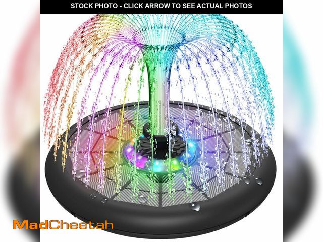 Lot 74-12700989 - GAIZERL Solar Fountain UFO Style, 2025 Upgrade 5W Glass Panel Solar Water Fountain, Outdoor Solar Bi...