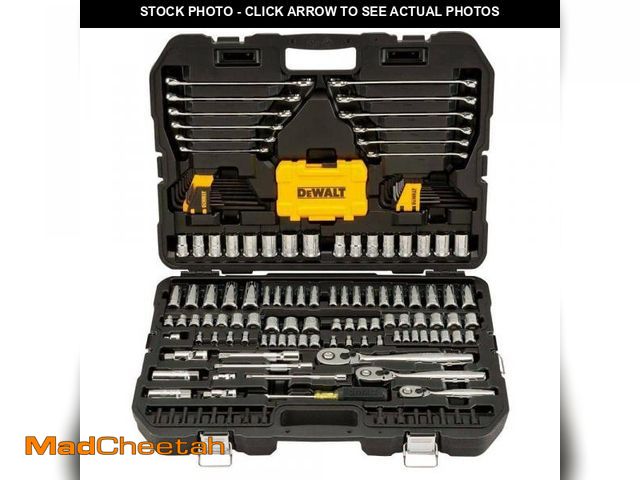 Lot 74-12463522 - DEWALT 1/4 in., 3/8 in. and ÃâÃ in. Drive Polished Chrome Mechanics Tool Set (168-Piece) - UNUSE...