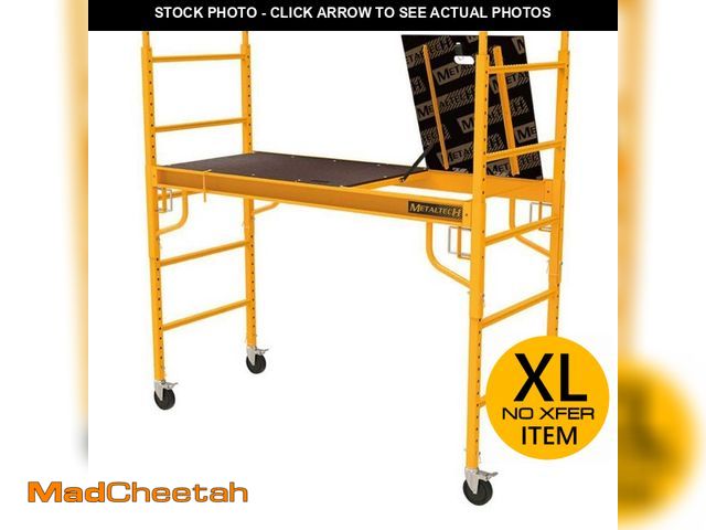 Lot 74-13099244 - MetalTech Safeclimb 6 ft. Baker Scaffold with Platform and Included Trap Door, 1250 lbs. Load Capaci...