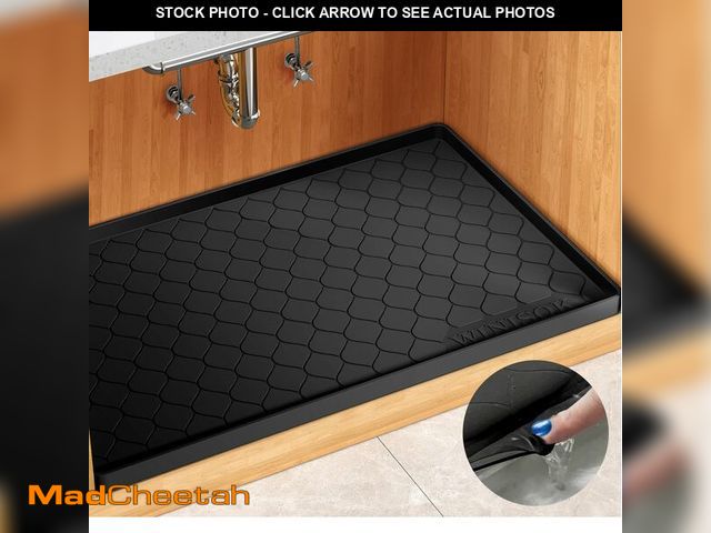 Lot 74-14274180 - Winisok Silicone Under Sink Mat 34" x 22", kitchen Essentials and Gadgets, Shelf liner and Cabinet P...