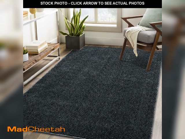 Lot 74-12898774 - COZYLOOM Shag Area Rug 5x8 Ultra Soft Fluffy Area Rug Solid Living Room Rug Ultra Soft Large Plush F...