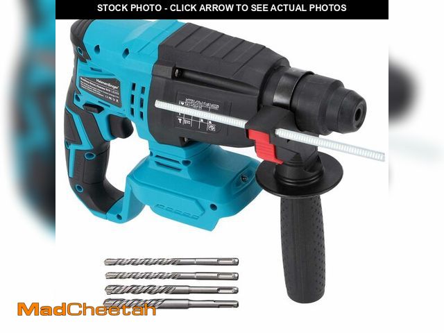 Lot 74-13832897 - SDS-Plus Rotary Hammer Drill for Makita 18V Battery,Max Drilling Diameter 1-1/8",2 Joules Cordless H...