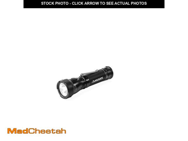Lot 74-14222981 - Husky 1000-Lumens Dual Power LED Swivel-Head Rechargeable Tactical Multi-Purpose Handheld Flashlight...