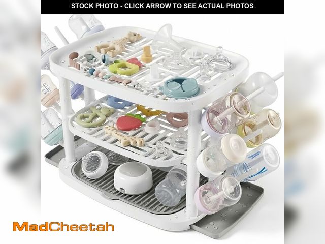 Lot 74-14209236 - GREENDADI Baby Bottle Drying Rack,3-Tier Large Capacity Countertop Organizer with 360ÃÂ° Ventilatio...