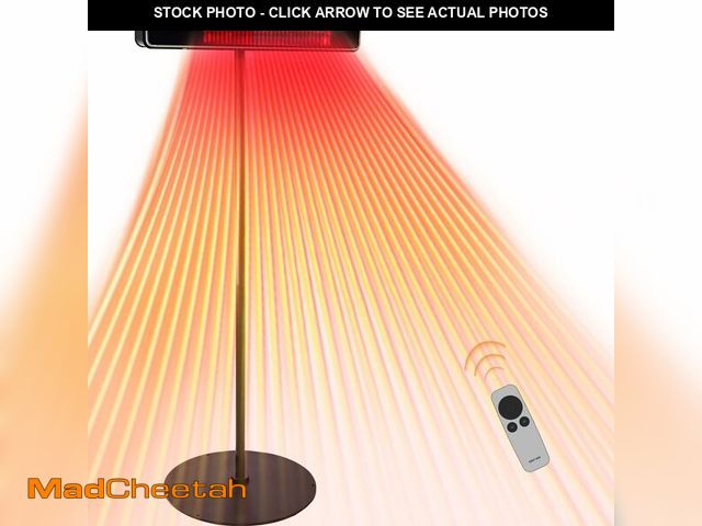 Lot 74-12658555 - EAST OAK 1500W Electric Patio Heater, Indoor/Outdoor Standing Heater with Nano Glass-Ceramic, Fast H...