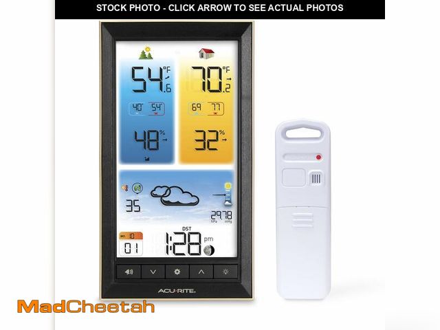 Lot 74-14377584 - AcuRite Digital Vertical Weather Forecaster, Full Color - USED