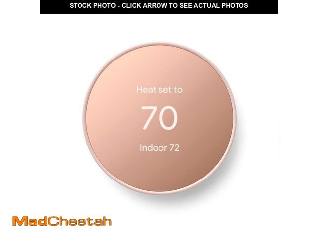 Lot 74-13038471 - Google Nest Thermostat - Smart Programmable Wi-Fi Thermostat - Sand - UNUSED