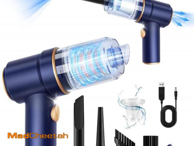 Lot 74-12050278 - KMM Handheld Car Vacuum Cleaner, 9000Pa Vacuum Cleaner and Air Duster, 120W High Power Hand Held Vac...