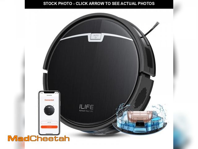Lot 74-12308105 - ILIFE Robot Vacuum and Mop, 3000Pa Strong Suction Robot Vacuum Cleaner, Gyro Navigation, App Control...