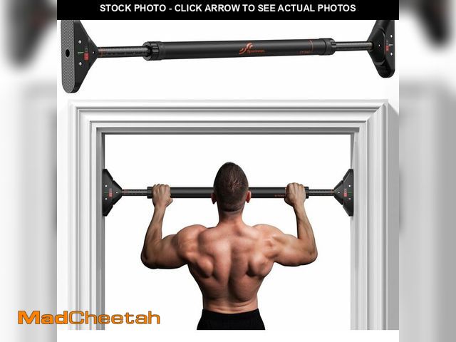 Lot 74-13583498 - Sportneer Pull Up Bar: Strength Training Chin up Bar No Screws - Adjustable 29.5''-37''(75-94cm) Wid...