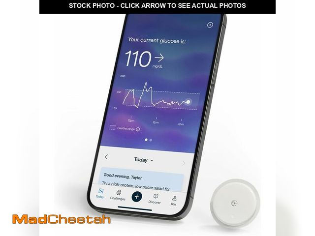 Lot 74-13627117 - Lingo Continuous Glucose Monitor (CGM). Made by Abbott. Optimize Your Nutrition with Real-time Gluco...