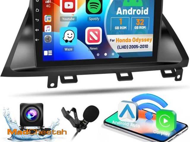 Lot 74-12128874 - Hikity Android 15 for Honda Odyssey 2005-2010 Radio Car Stereo HiFi with Carplay Android Auto, 10.1 ...