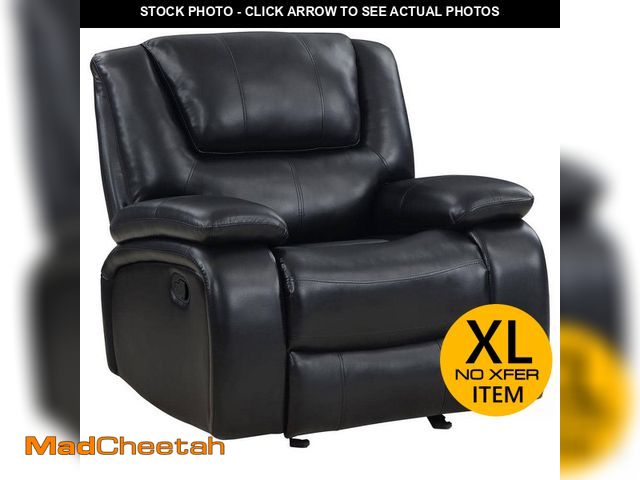 Lot 74-12773491 - Coaster Camila Black Upholstered Glider Recliner Chair - UNUSED