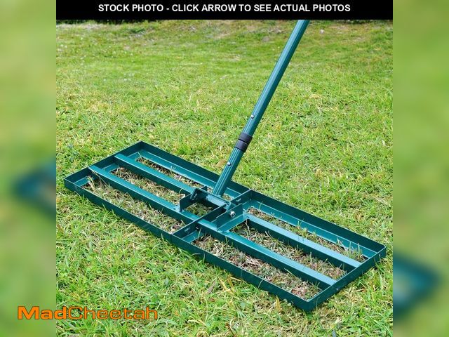 Lot 74-14210669 - Lawn Leveling Rake,Stainless Steel Lawn Leveler with 30Ã¢â¬Âx10Ã¢â¬Â Ground Plate, 78Ã¢â¬Â Adj...
