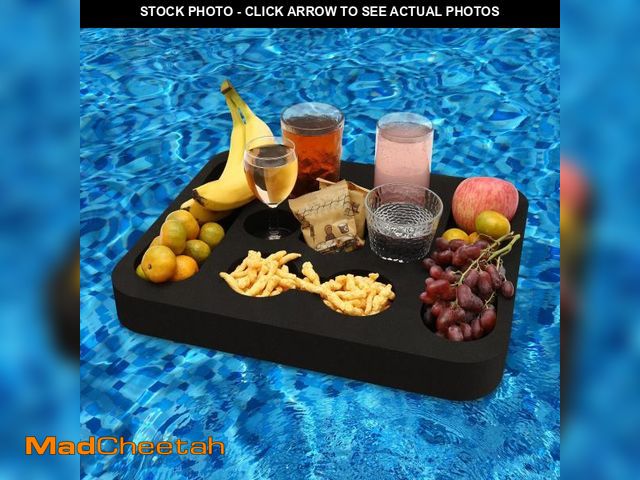Lot 74-12312105 - RAMIEYOO Floating Drink Holder,Refreshment Table Tray for Pool Beach Party or Hot Tub Float Loung-Ve...