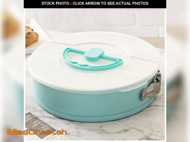 Lot 74-12313206 - Spmarkt Cheesecake Pan with Removed Bottom and lid, 10-Inch Blue Spring Form Pan for Cheesecake, Spr...