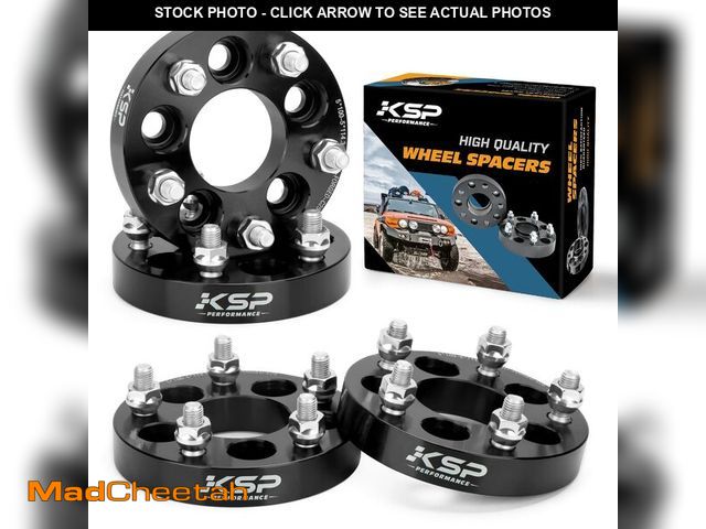 Lot 74-13325574 - KSP 25mm Wheel Spacers 5x100 to 5x114.3, Change Bolt Pattern Wheel Adapter with 12x1.5 Stud 64.1mm H...