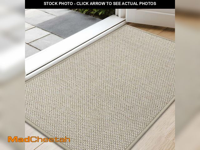Lot 74-14070344 - PABUBE Indoor Doormat 26" x 47", Non Slip Door Mats for Inside Washable, Front Door Entry Rug for En...