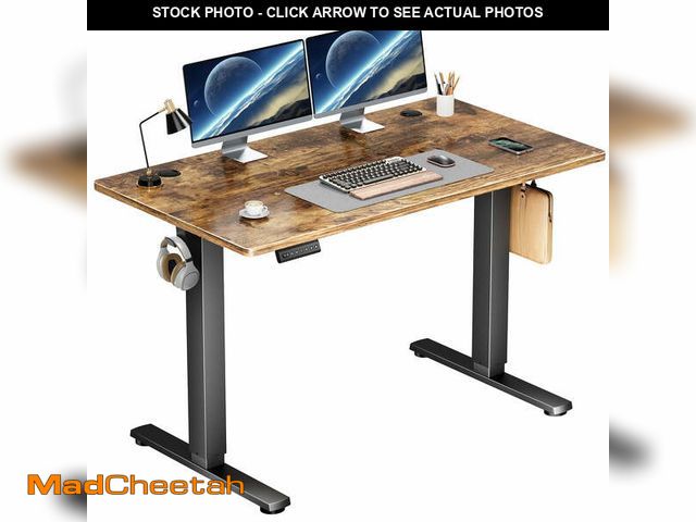 Lot 74-12836244 - edx Electric Standing Desk, Height Adjustable Desk, 48 x 24 Inches Ergonomic Stand up Desk with Memo...