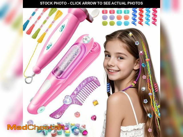 Lot 74-14266366 - DIY Hair Salon Toys for Girls, Hair Gem Stamper Kit And Hair Rope Braider, Bling Hair Jewels Styling...